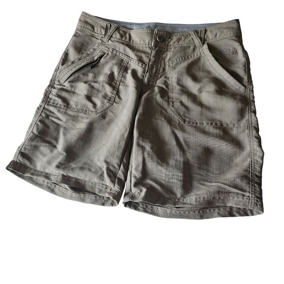 The North Face Womens Hiking Cargo Safari Nylon Shorts Size 8 - Picture 1 of 13